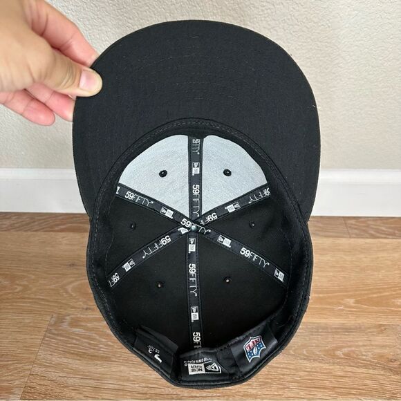 New Era San Francisco 49ers Black Fitted Men's Hat, Size: 7 3/8 - Picture 8 of 11